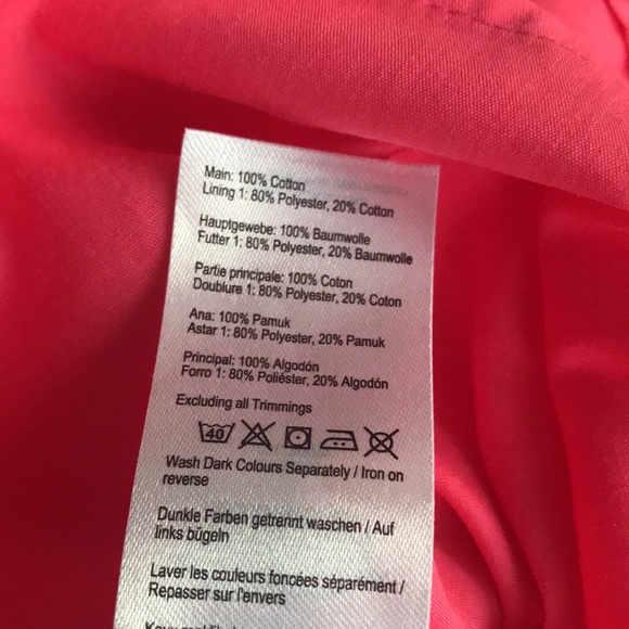 🌻4/$20 Joules Viven Sky Coral Polka Dot Lined Full Circle Skirt Size 6 - Picture 5 of 11